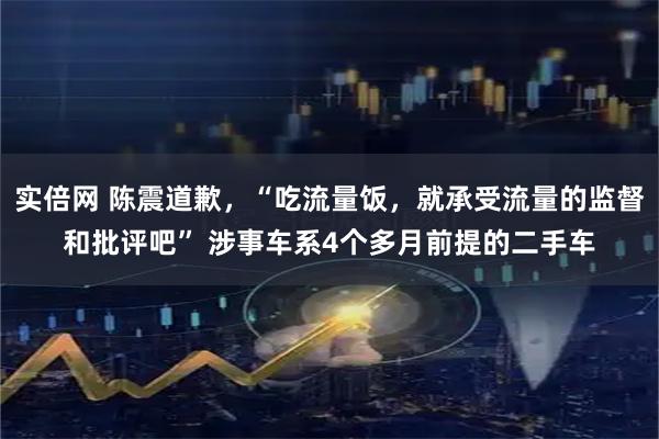 实倍网 陈震道歉，“吃流量饭，就承受流量的监督和批评吧” 涉事车系4个多月前提的二手车